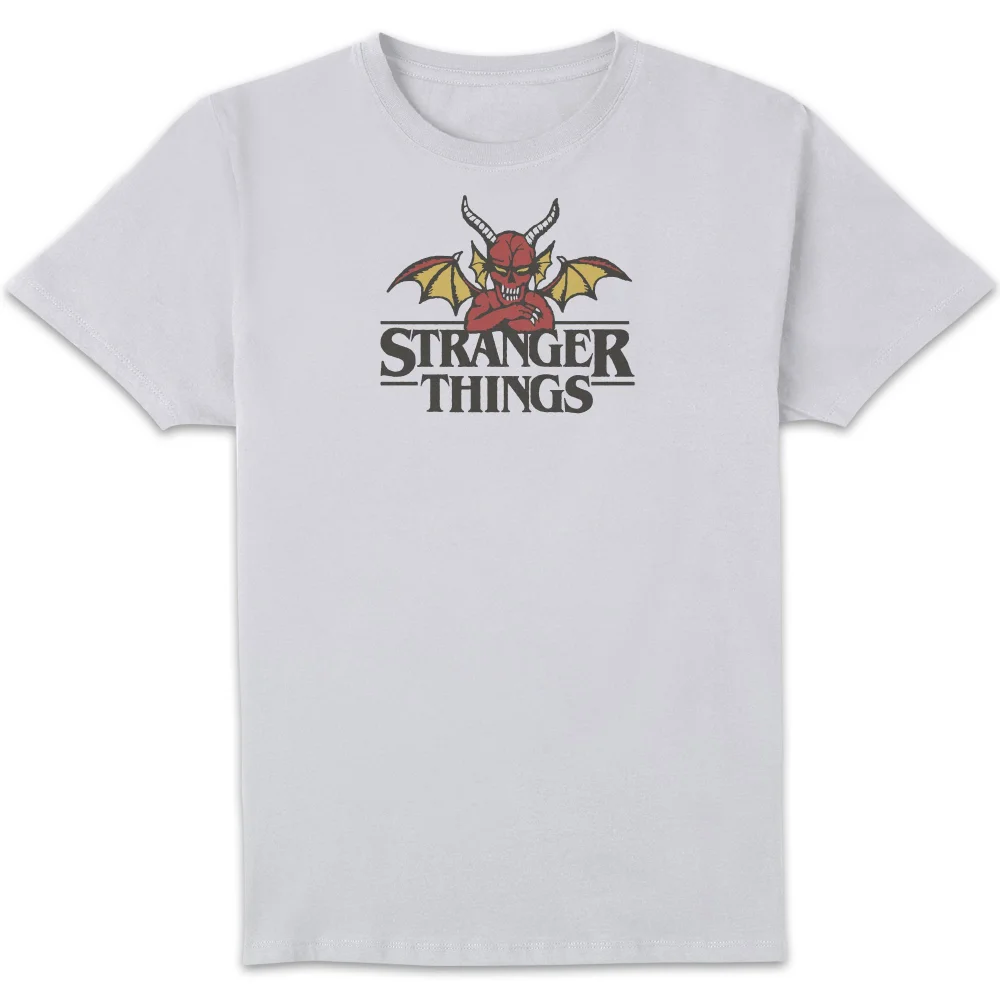 Stranger Things Hellfire Devil Unisex T-Shirt - White - 3XL Image 1