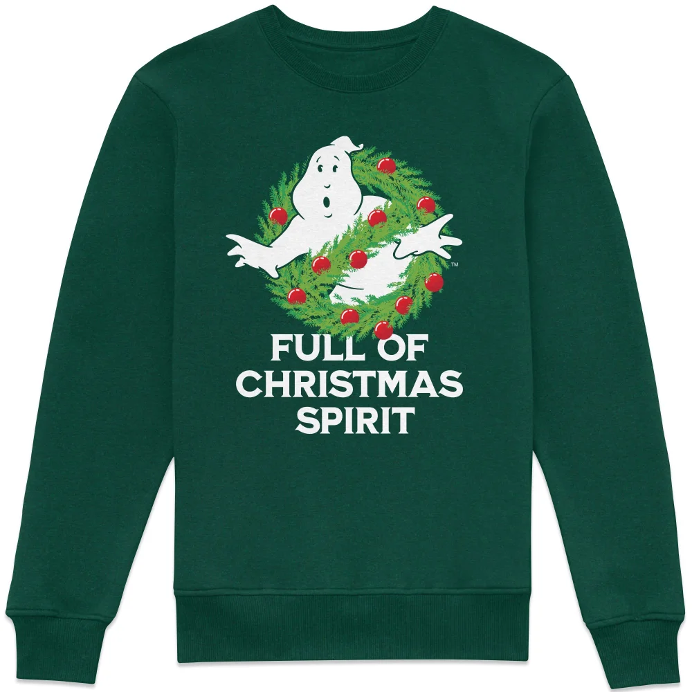 Ghostbusters Full Of Christmas Spirit Sweatshirt - Green - S Image 1