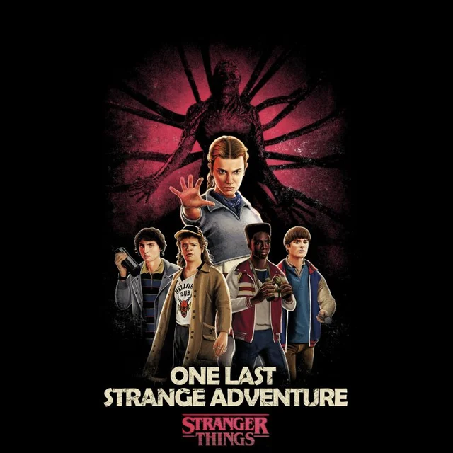 Stranger Things One Last Stranger Adventure Unisex T-Shirt - Black