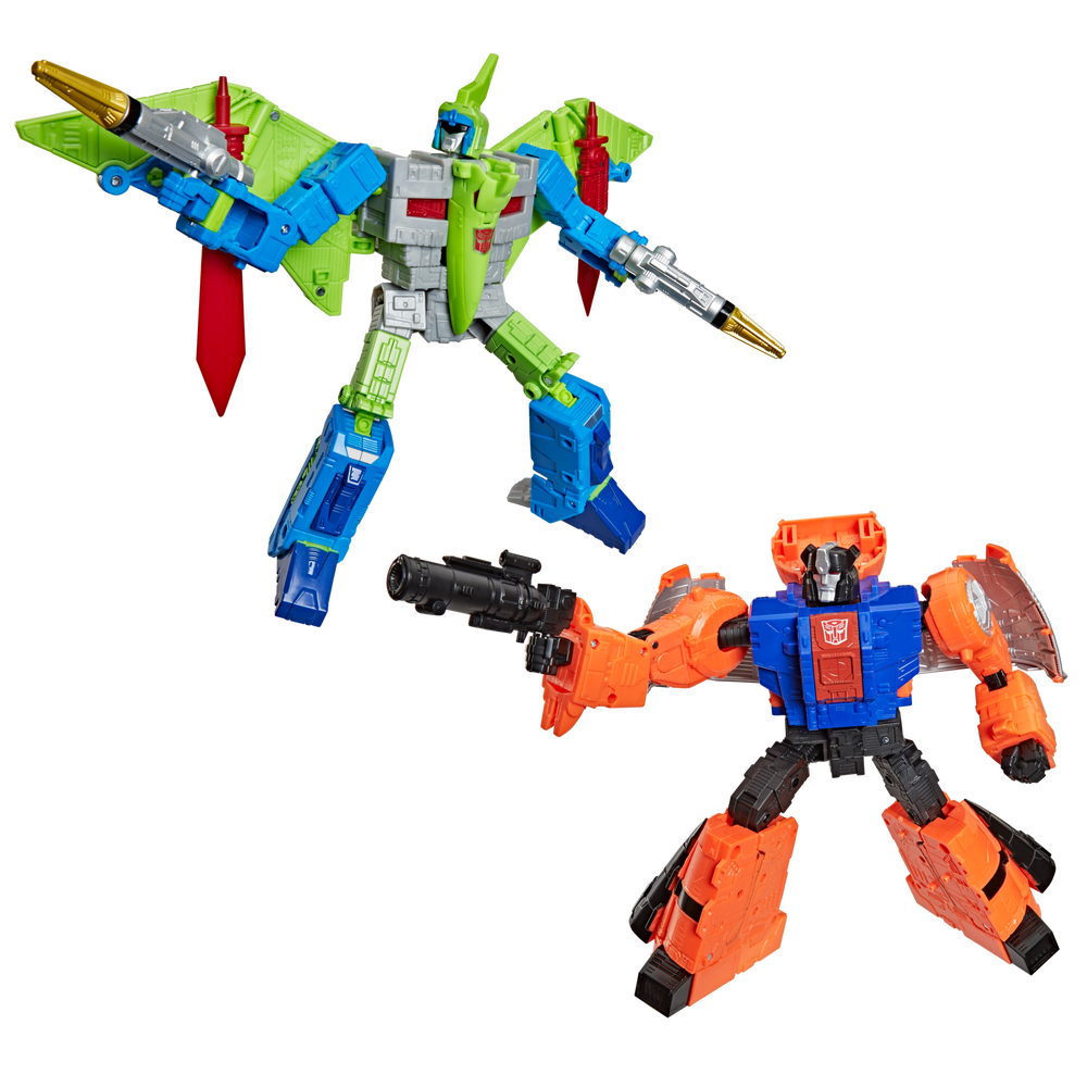 Hasbro Transformers Toys Age of the Primes G2 Dinobot Swoop and G2 Dinobot Sludge 8.5" Figures, 8+ Image 1