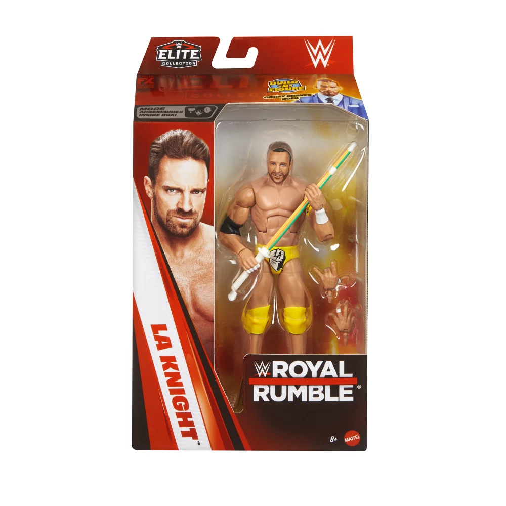 WWE Elite Collection Premium Live Event Royal Rumble LA Knight Action Figure Set (6") Image 1