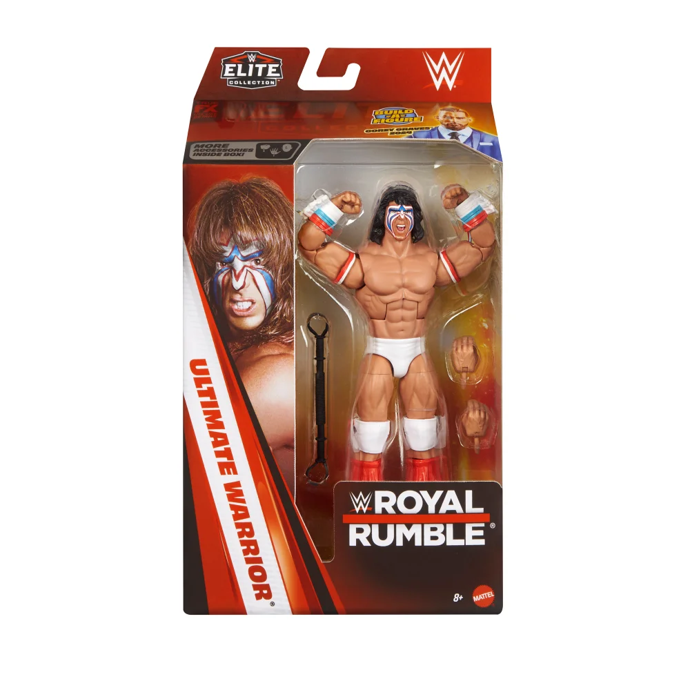 WWE Elite Collection Premium Live Event Royal Rumble Ultimate Warrior Action Figure Set (6") Image 1
