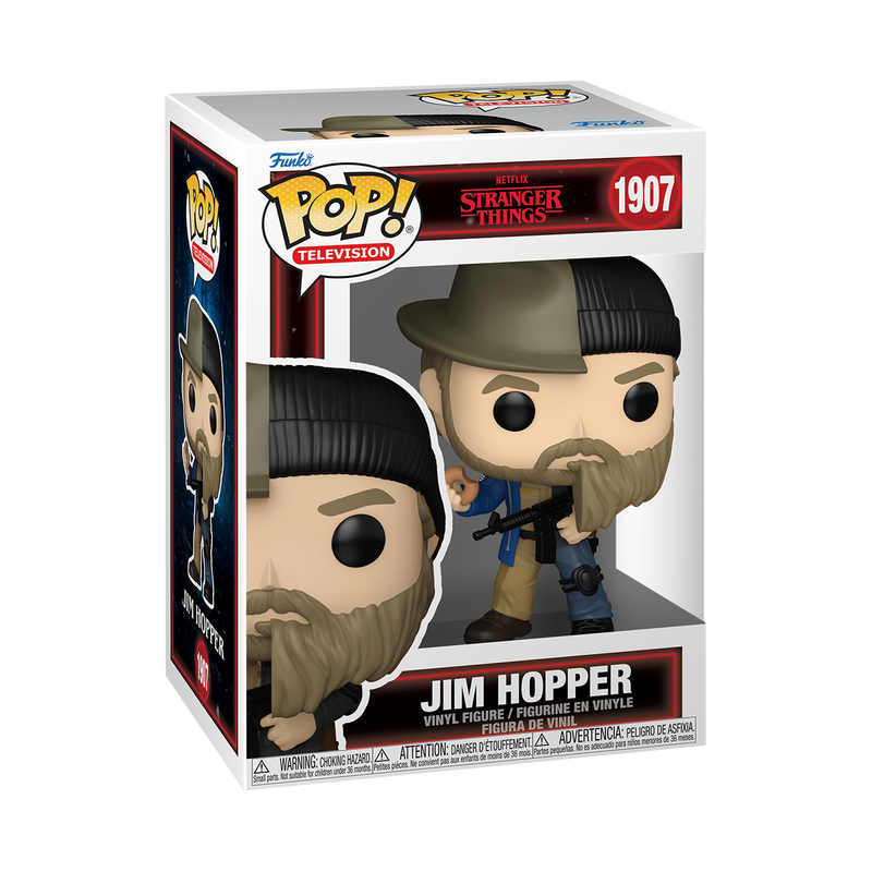 Pop! Stranger Things Jim Hopper (Split) Funko POP Vinyl Image 1