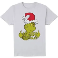 The Grinch Merry Grinchmas Unisex T-Shirt - White - undefined undefined
