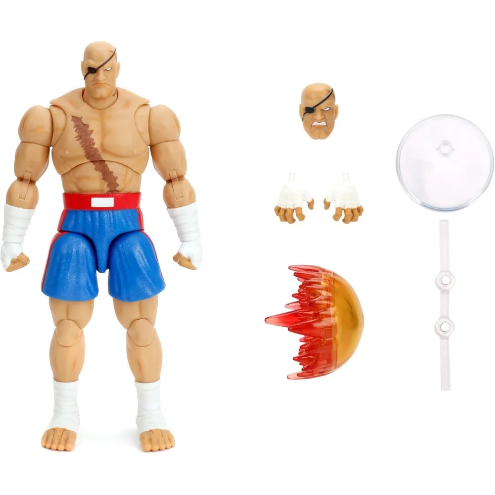 SAGAT STREET FIGHTER 6" DELUXE COLLECTOR FIGURE JADA TOYS Image 1