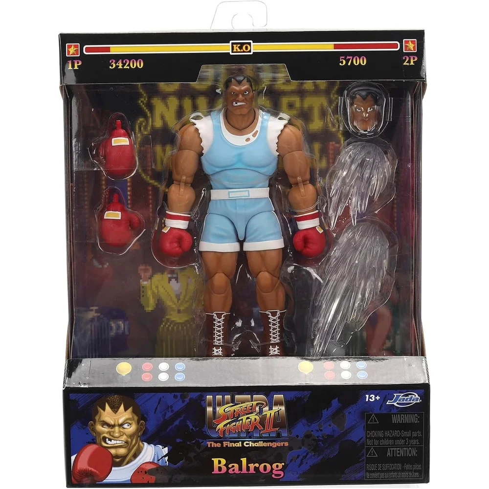 BALROG STREET FIGHTER 6 INCH DELUXE COLLECTOR FIGURE JADA TOYS Image 1