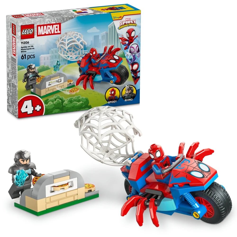 LEGO | Marvel Spidey on his Motorcycle vs. Rhino Toy 11206 Image 1