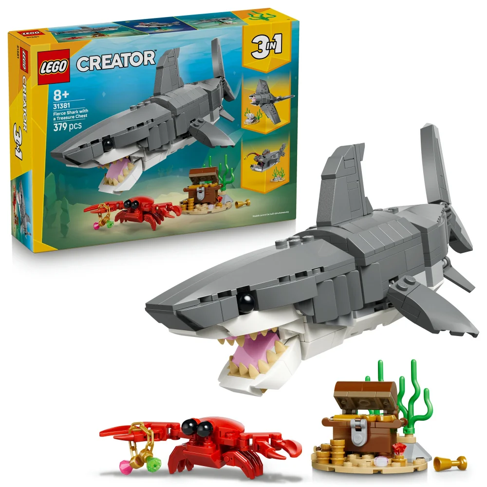 LEGO Creator 3in1 Fierce Shark with a Treasure Chest 31381 Image 1