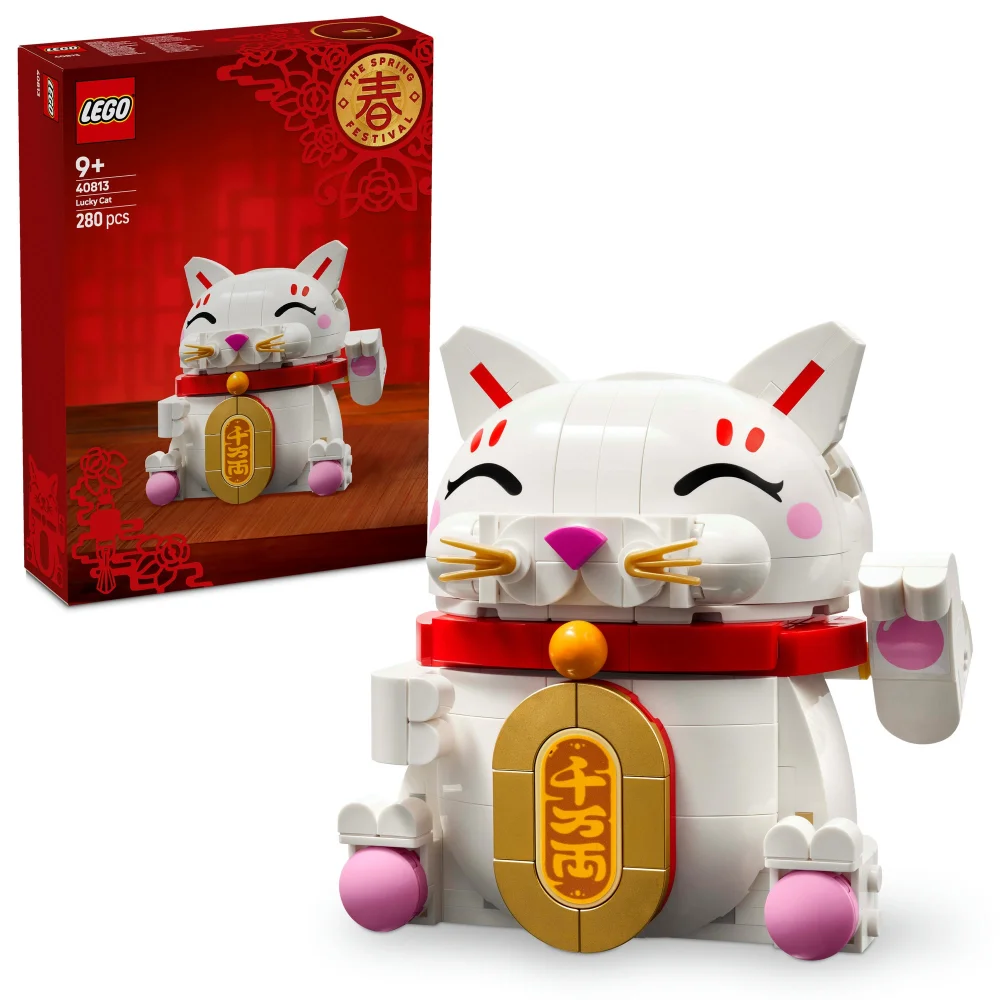 LEGO Lucky Cat Display Model Building Kit 40813 Image 1