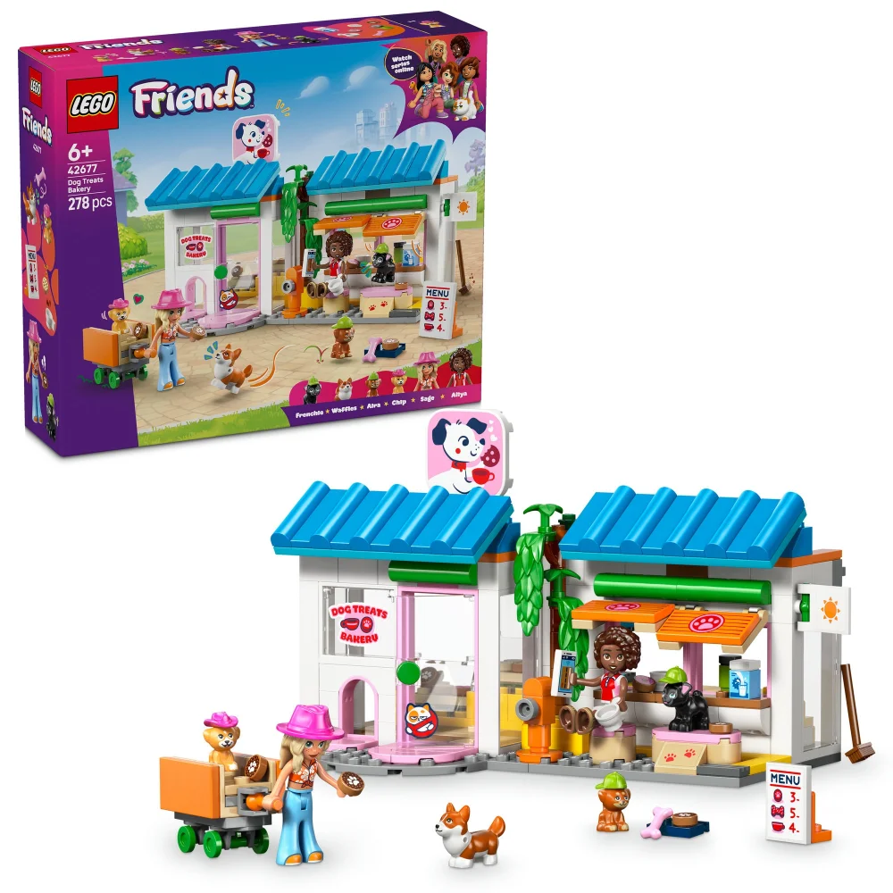 LEGO Friends Dog Treats Bakery Shop Toy with Animals 42677 Image 1