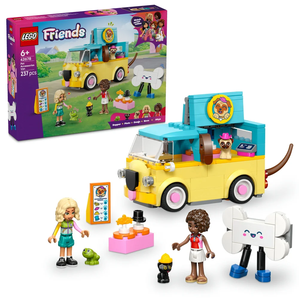 LEGO Friends Pet Accessories Van Toy with Pet Figures 42678 Image 1