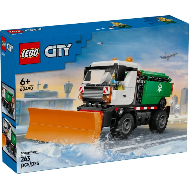 LEGO City Snowplough Truck Toy Vehicle with Minifigure 60490