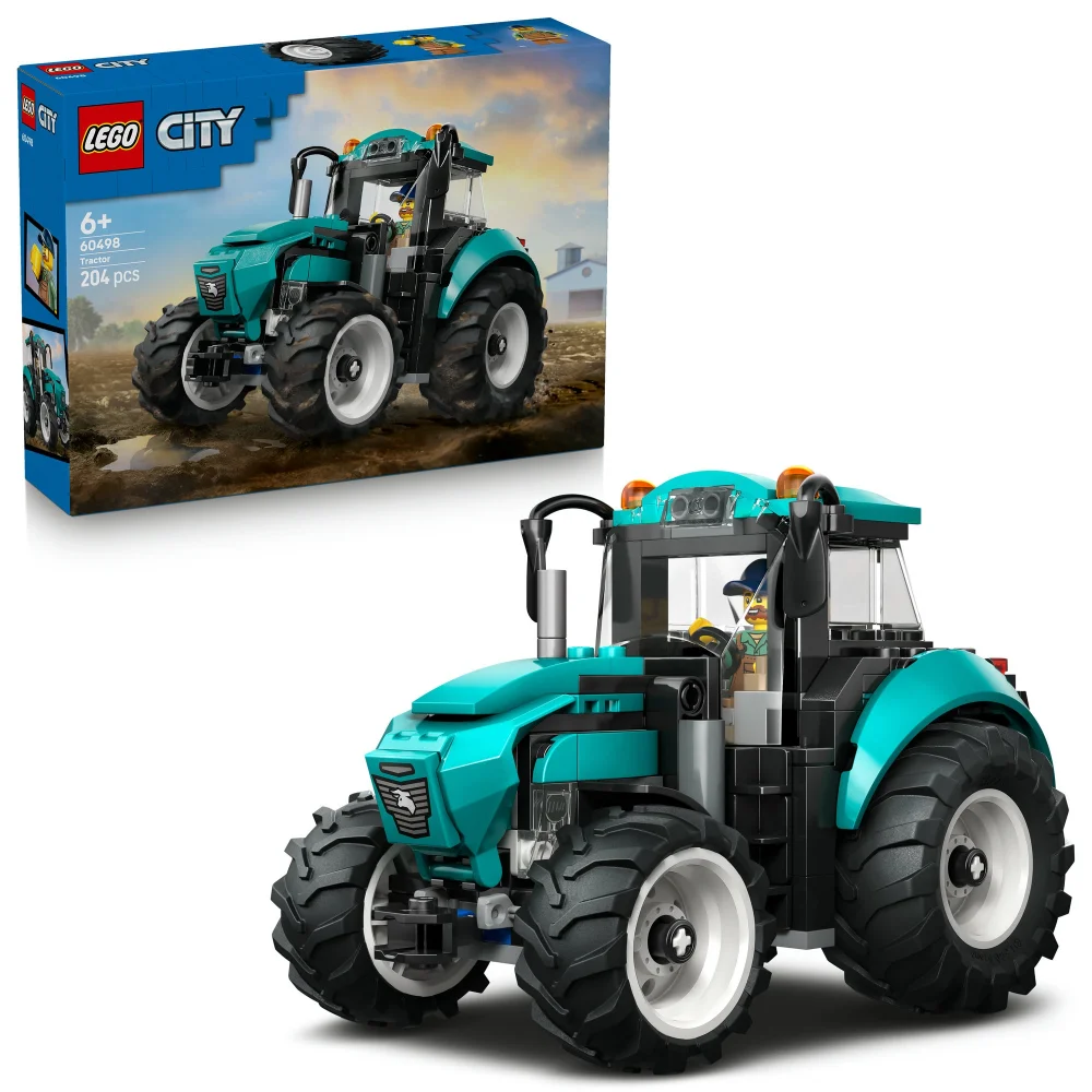 LEGO City Tractor Farm Toy Building Set and Minifigure 60498 Image 1