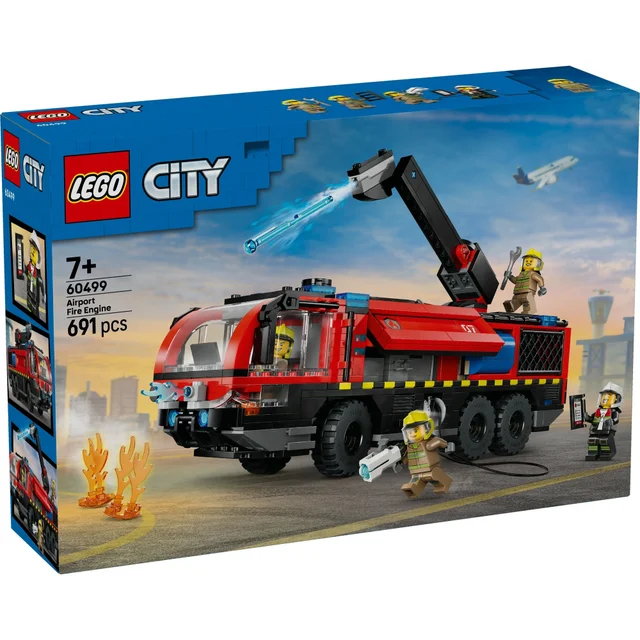LEGO City Airport Fire Engine Toy Truck Building Set 60499
