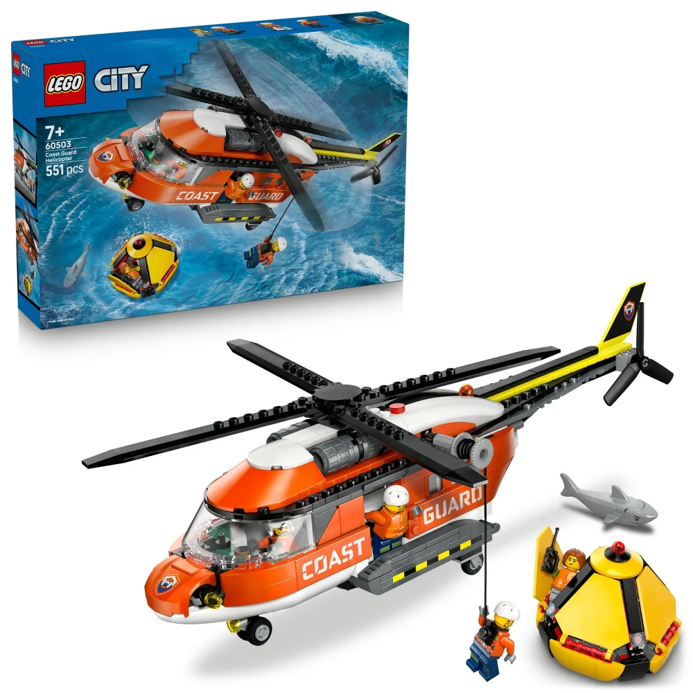 LEGO City Coast Guard Helicopter Toy Building Set 60503 Image 1