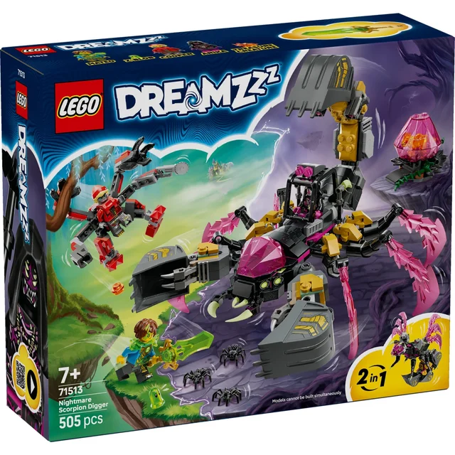 LEGO DREAMZzz 2in1 Nightmare Scorpion Digger Toy 71513