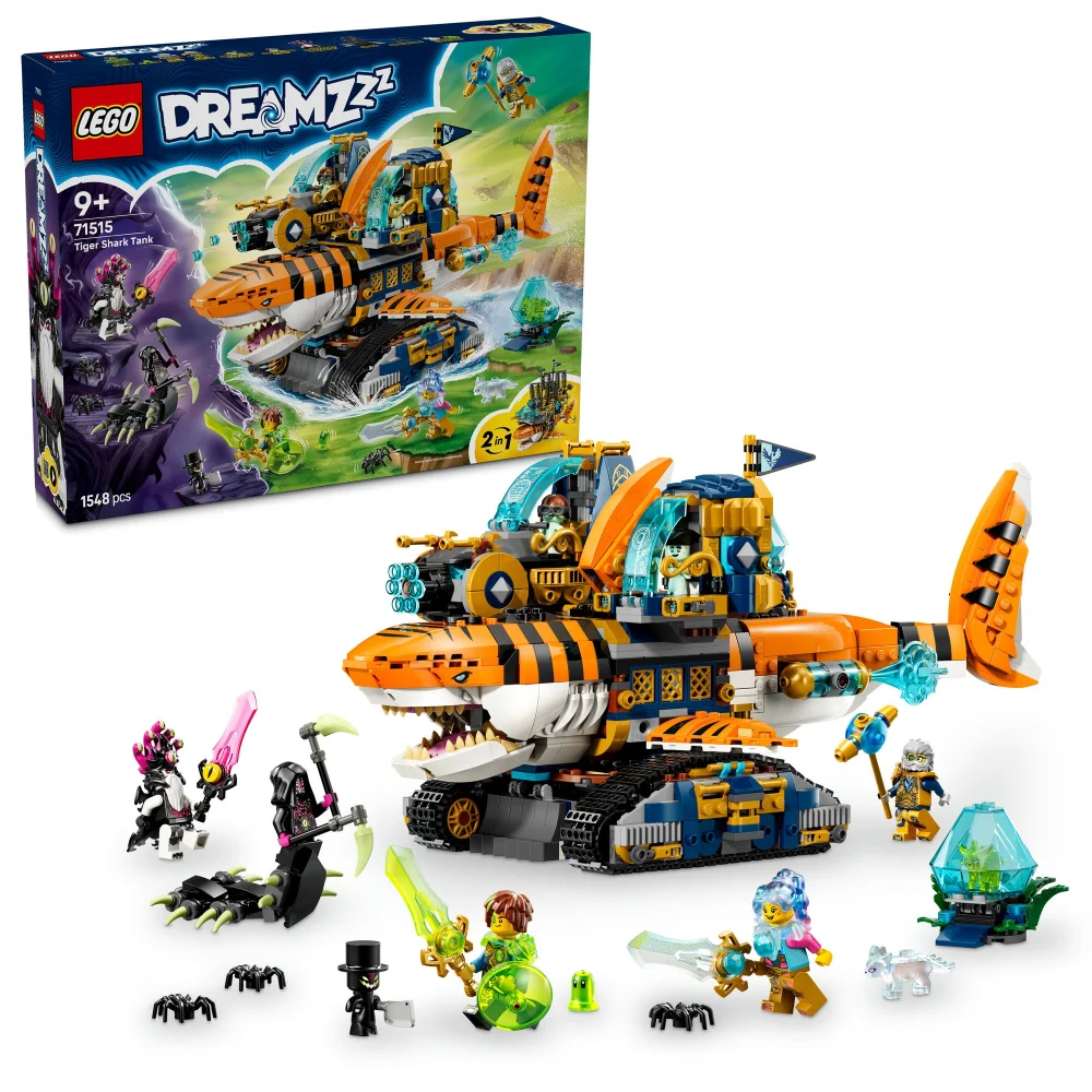 LEGO DREAMZzz 2in1 Tiger Shark Tank Toy for Kids 71515 Image 1