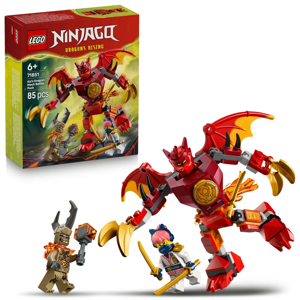 LEGO NINJAGO Kai’s Dragon Mech Battle Pack Ninja Toy 71851 Image 1