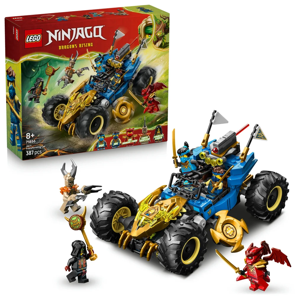 LEGO NINJAGO 2 in1 Jay’s Transforming Car Racing Toy 71856 Image 1