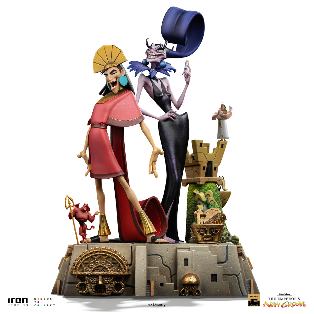 Iron Studios Disney The Emperor's New Groove Art Scale 1/10 Kuzco and Yzma Figure Image 1