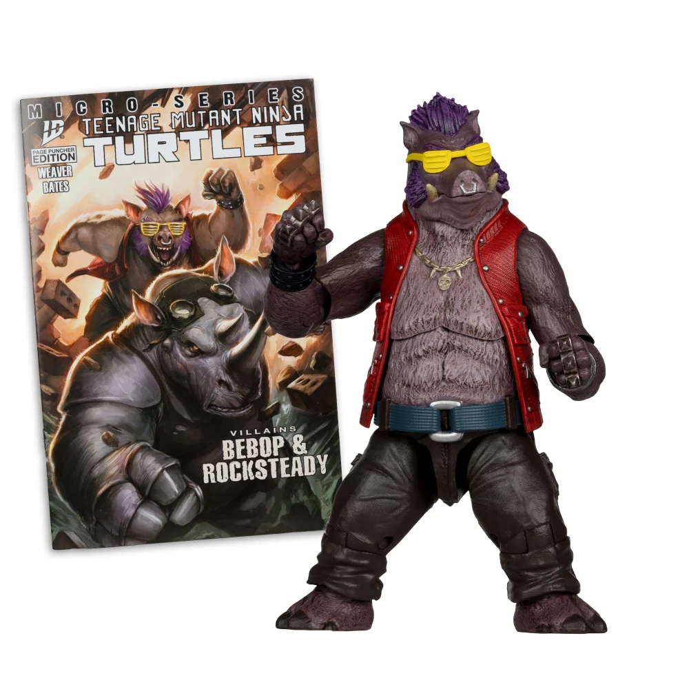 Teenage Mutant Ninja Turtles (Page Punchers) Bebop 5in Action Figure with Comic McFarlane Toys Image 1