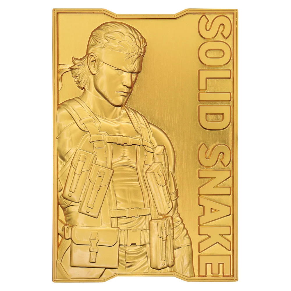 Metal Gear Solid 2 24k Gold Plated Snake Ingot Image 1
