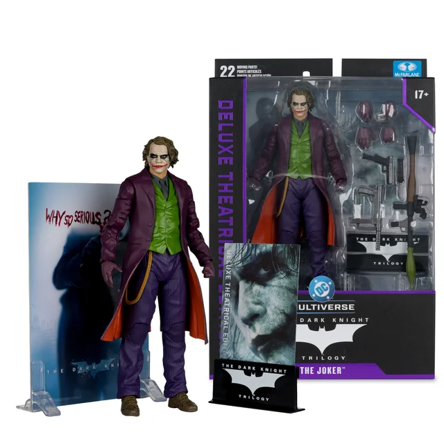 DC Multiverse The Joker (The Dark Knight) 7in Action Figure (Deluxe Theatrical Edition) McFarlane Toys