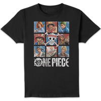 One Piece Faces Unisex T-Shirt - Black
