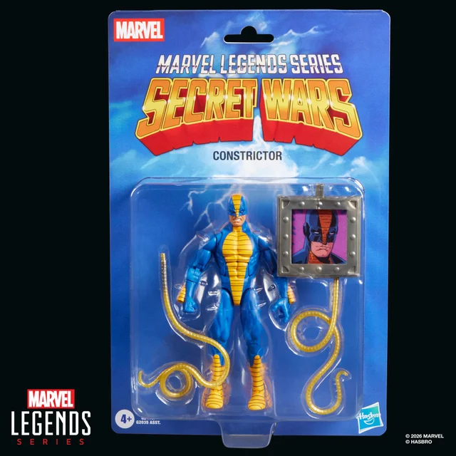 Hasbro Marvel Legends Series Secret Wars Constrictor, Retro Marvel Comics Collectible Action Figure (6”)