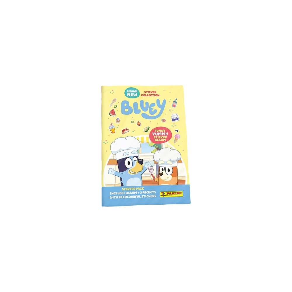 Panini Bluey Funny Yummy Sticker Collection Starter Pack Image 1