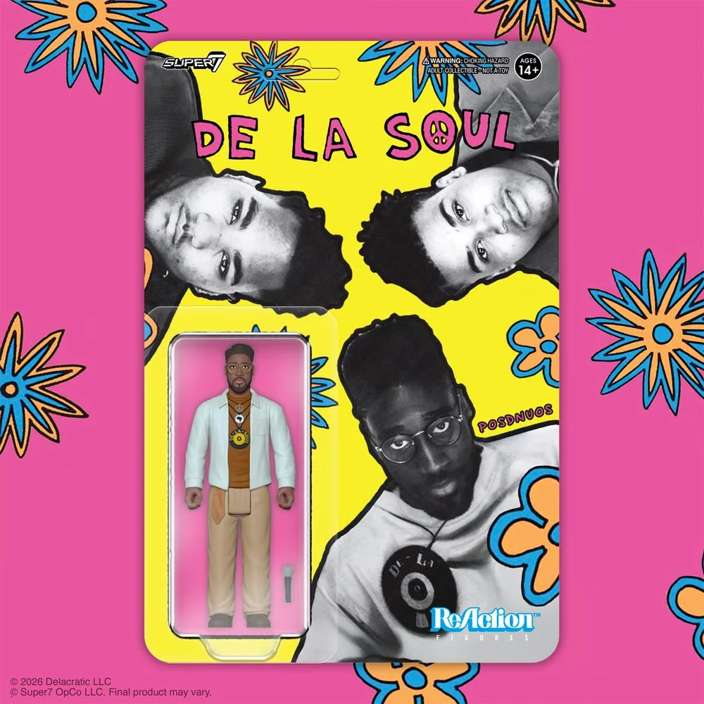 De La Soul ReAction Figures Wave 1 - Kelvin Posdnuos Mercer (Me Myself & I) Super7 Image 1