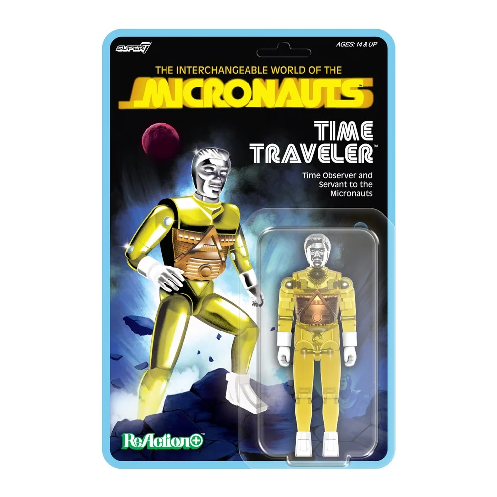 Micronauts ReAction+ Wave 03 - Time Traveler (Translucent Yellow) Super7 Image 1