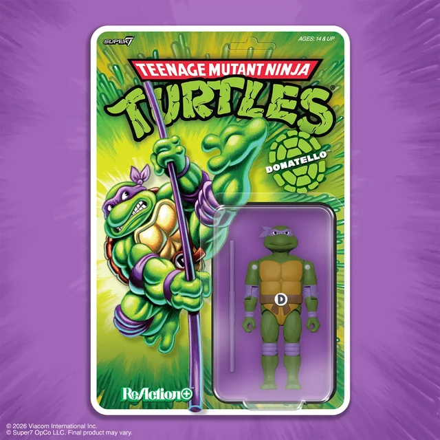 Teenage Mutant Ninja Turtles ReAction+ Wave 01 - Donatello Super7