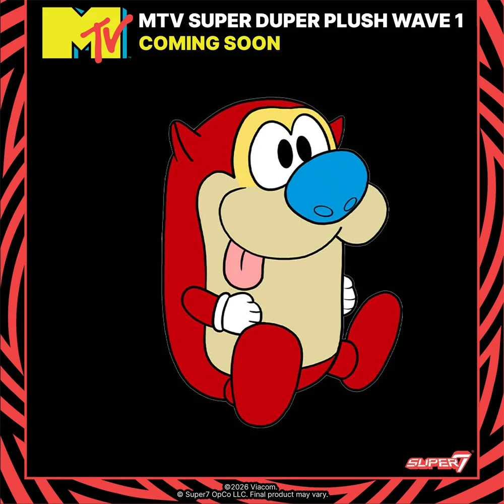 SuperDuper Plush MTV Wave 01 - Stimpy (Super7) Image 1