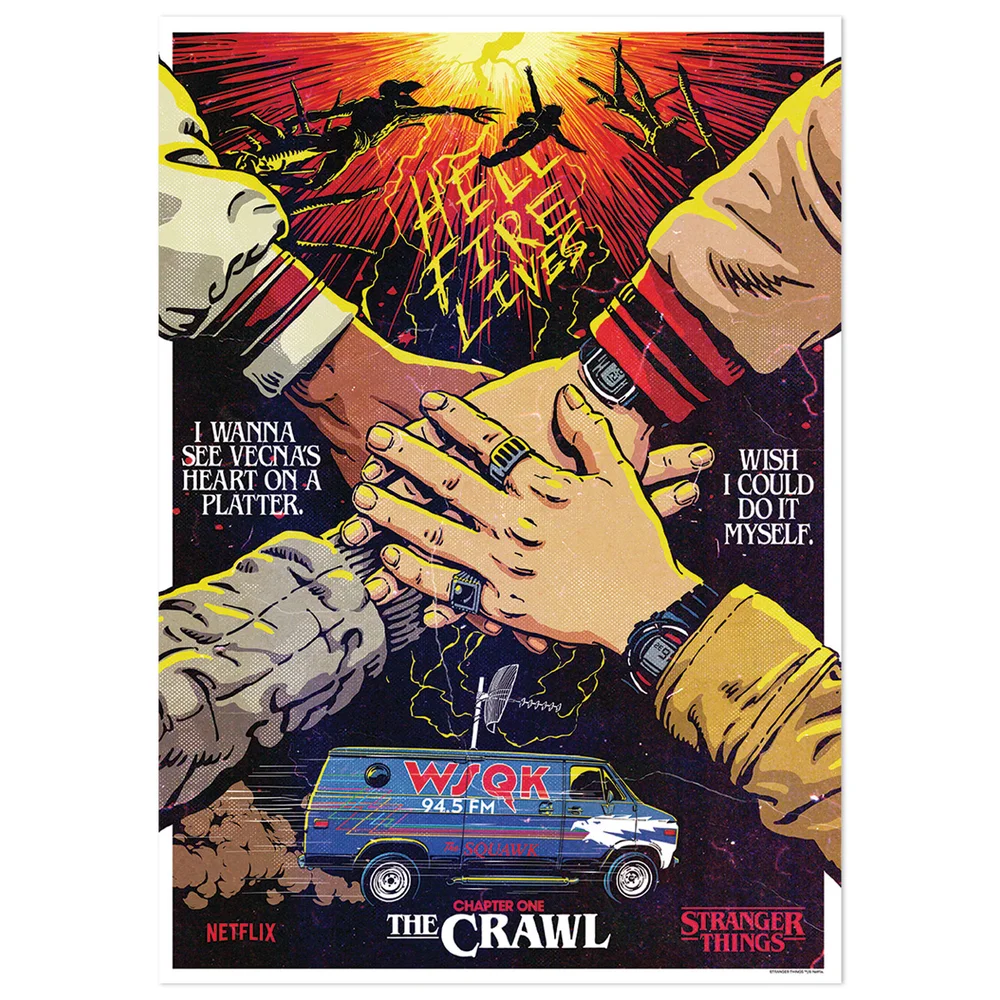 Stranger Things 5 - 'The Crawl' Art Print Image 1