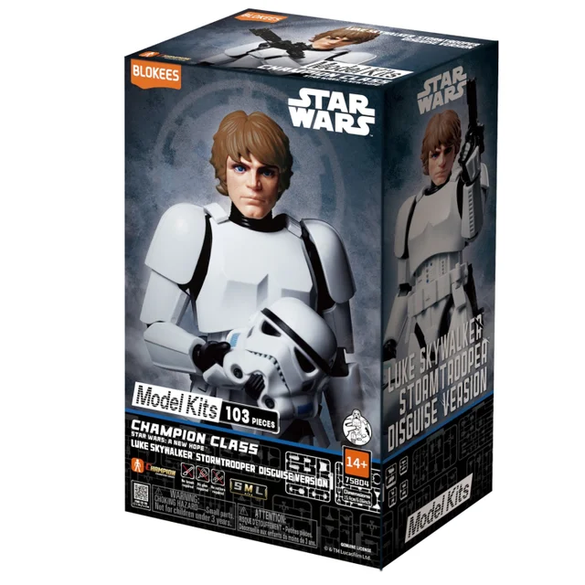 Blokees Model Kits - Star Wars EPIV: A New Hope CC03 Luke Skywalker Stormtrooper Disguise Version