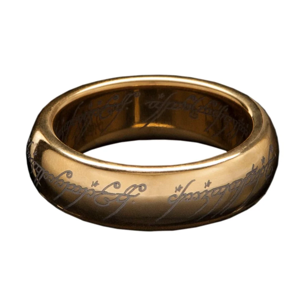 Lord of the Rings Tungsten Ring The One Ring (gold plated) Size 13 Image 1