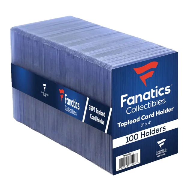 Fanatics Collectibles 35pt 3x4 Top Loaders (100 Holders)