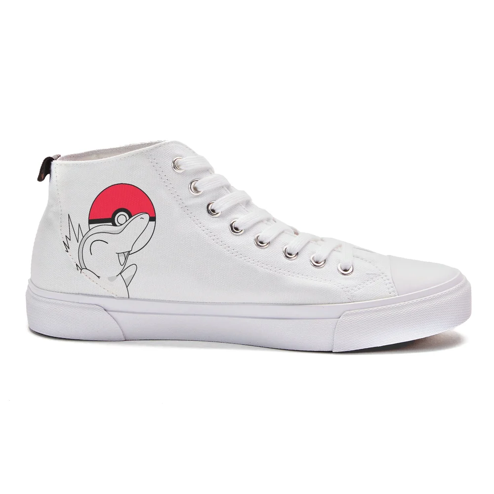 Pokémon Cyndaquil Manga Panel High Top - White - UK 3 / EU 35.5 / US Men's 3.5 / US Women's 5 Image 1
