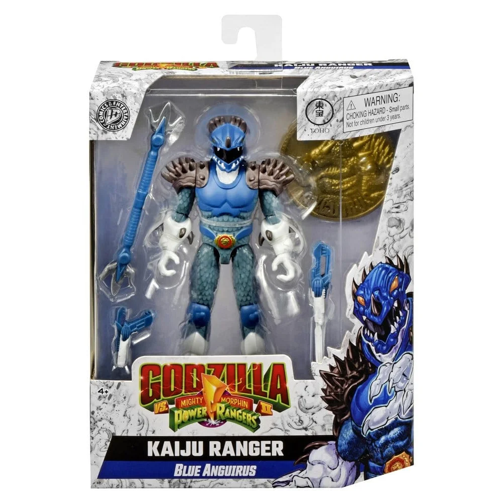 Mighty Morphin Power Rangers x Godzilla Action Figure Blue Anguirus Image 1