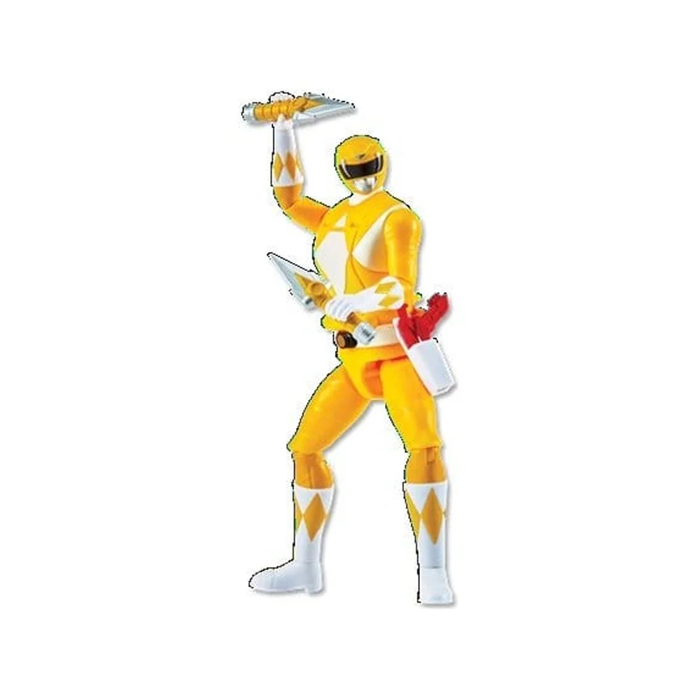 Mighty Morphin Power Rangers Season 2 Auto-Morphin Action Figure Yellow Ranger Image 1