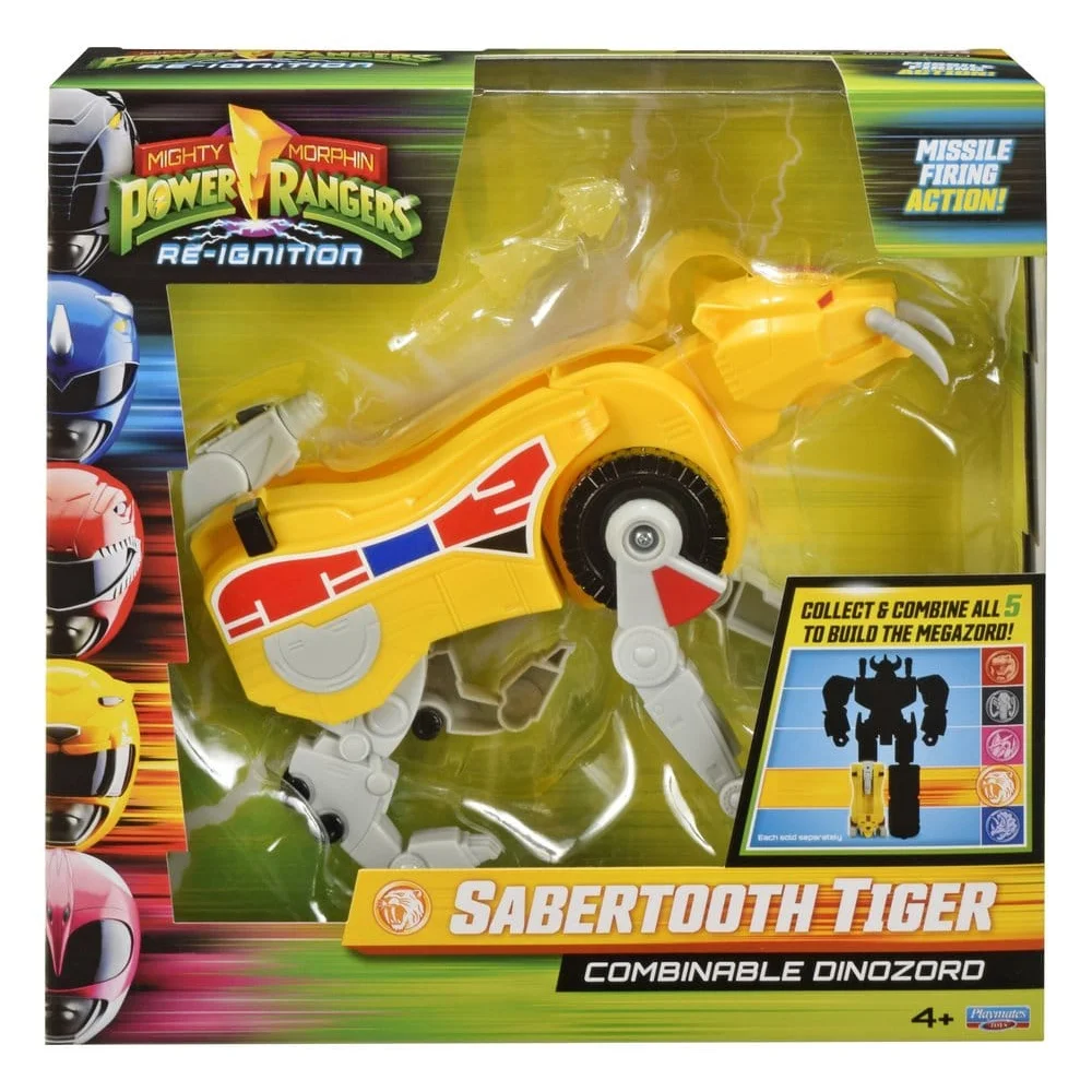 Mighty Morphin Power Rangers Combinable Dinozord Action Figure Sabertooth Tiger 20 cm Image 1