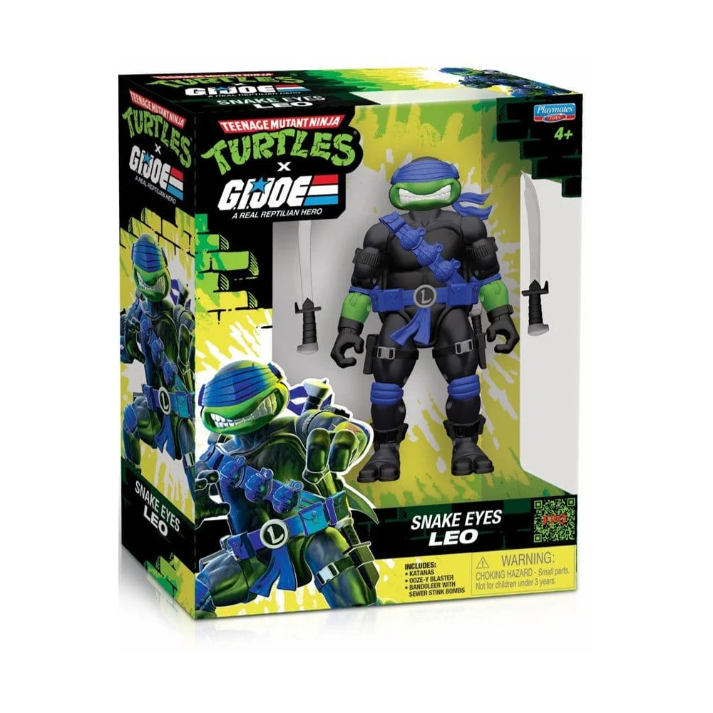 Teenage Mutant Ninja Turtles x G.I. Joe Crossover Classics Action Figure Leonardo x Snake Eyes 12 cm Image 1