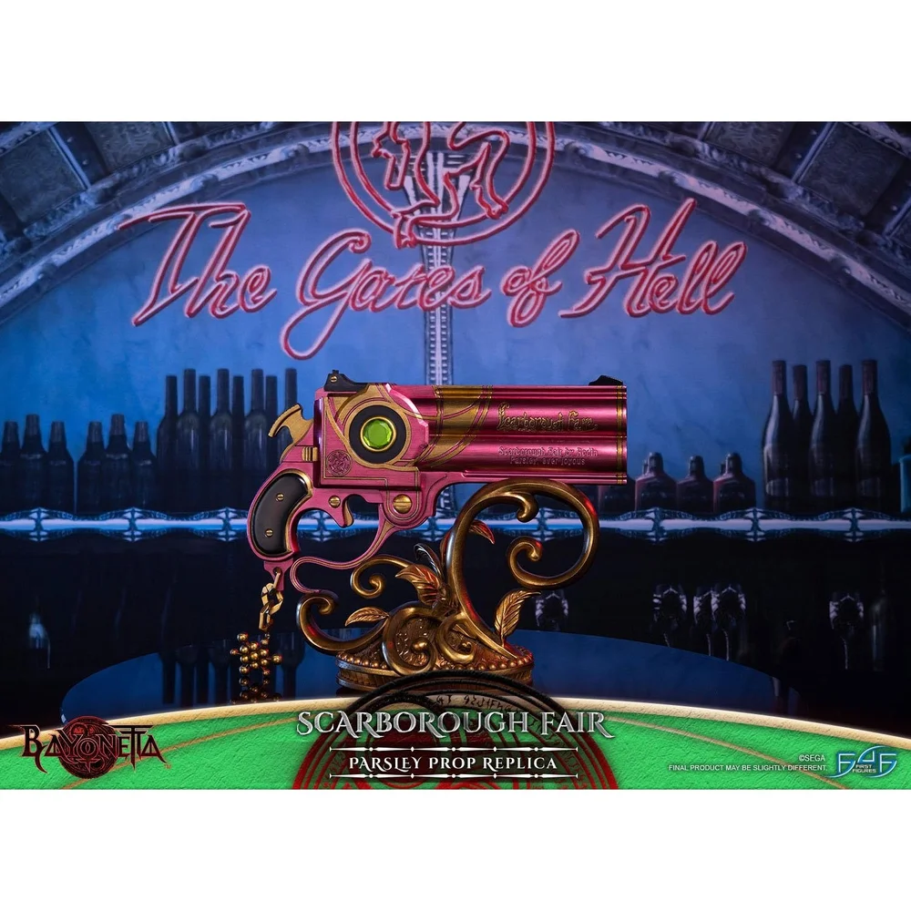 First 4 Figures Bayonetta: Scarborough Fair Prop Replicas Parsley Green Resin Statue (26cm) Image 1