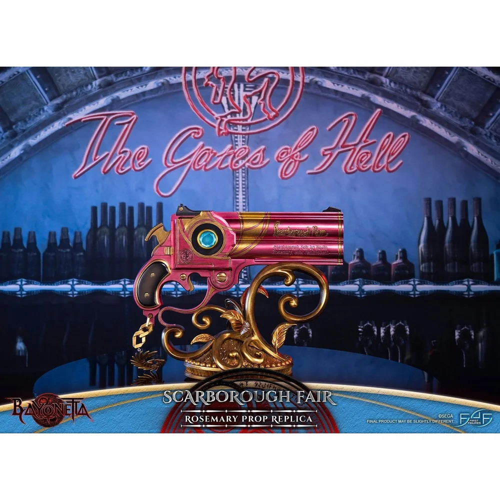 First 4 Figures Bayonetta: Scarborough Fair Prop Replicas Rosemary Blue Resin Statue (26cm) Image 1