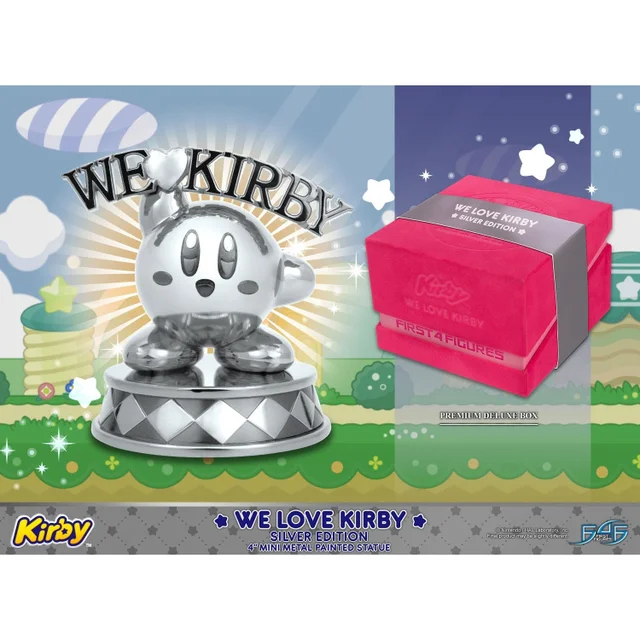 First 4 Figures Kirby We Love Kirby Silver Edition Die-Cast Statue (10cm)