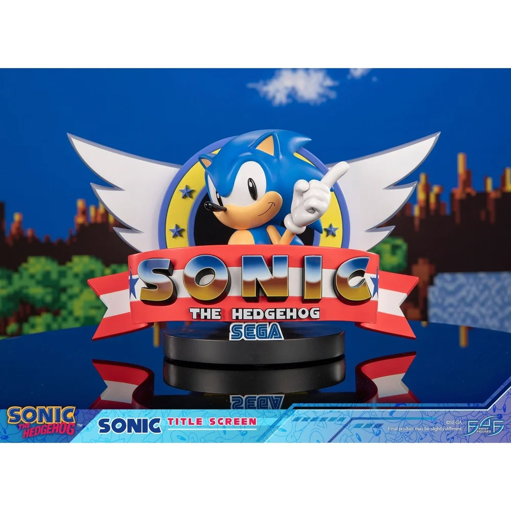 First 4 Figures Sonic The Hedgehog Sonic Title Screen Resin Statue (21cm) Image 1