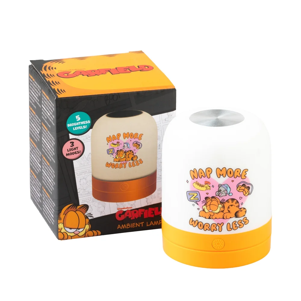 Nickelodeon Garfield "Nap More Worry Less" Ambient Lamp Image 1
