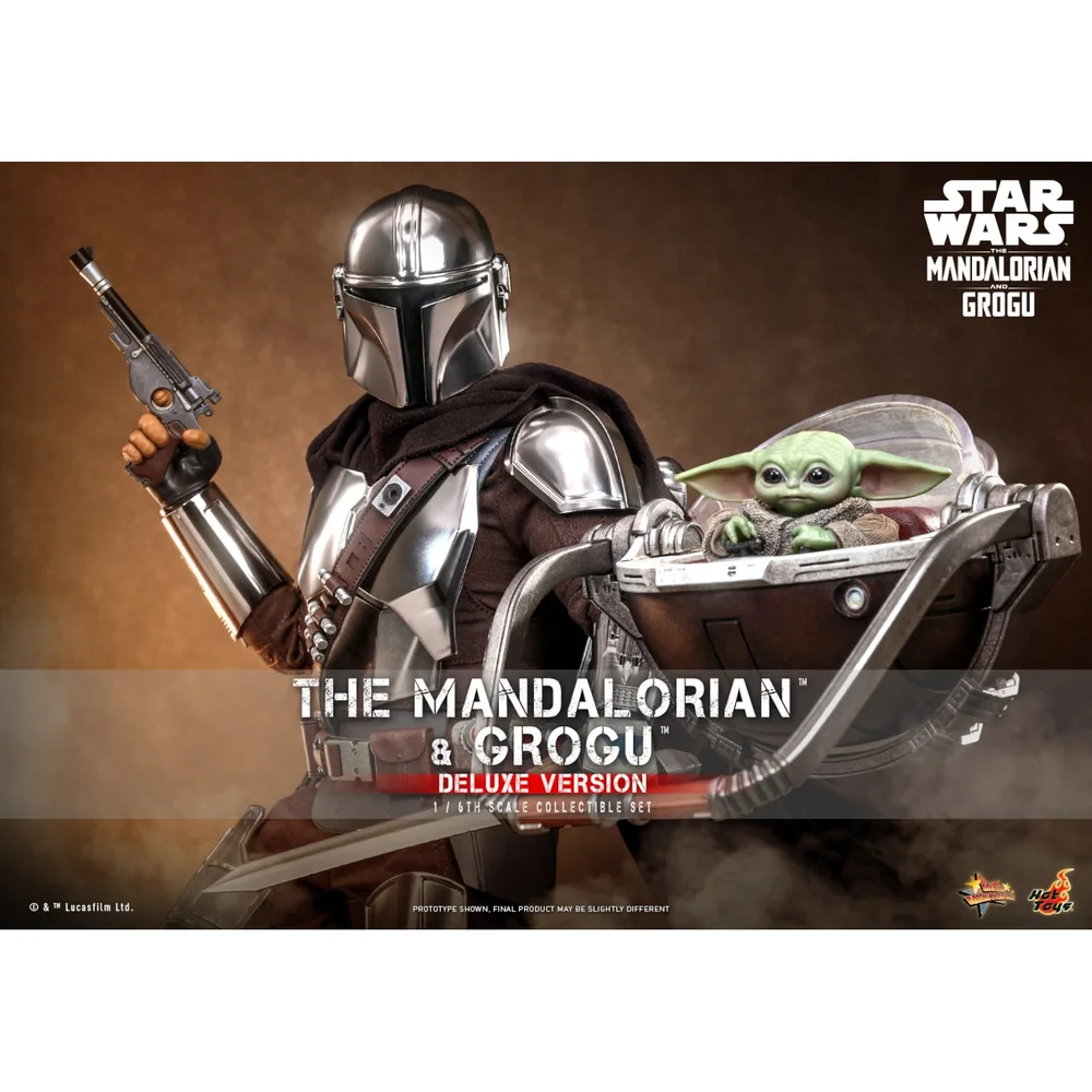 Star Wars: The Mandalorian & Grogu Movie Masterpiece Action Figure 1/6 The Mandalorian and Grogu (Deluxe Version) 31 cm Image 1