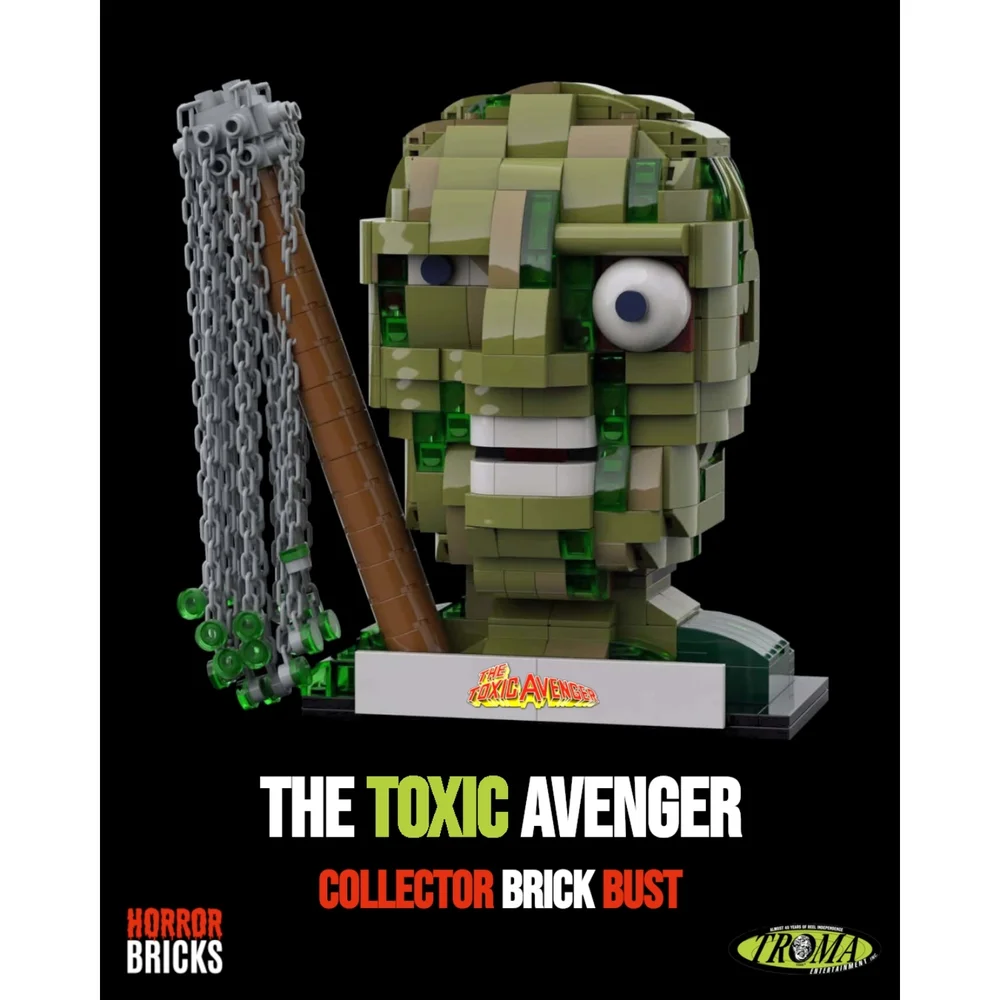 The Toxic Avenger Brick Bust - Limited First Edition By Horror Bricks Image 1